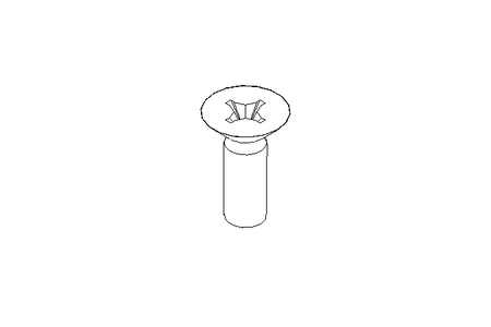 Countersunk head screw M4x12 A2 70