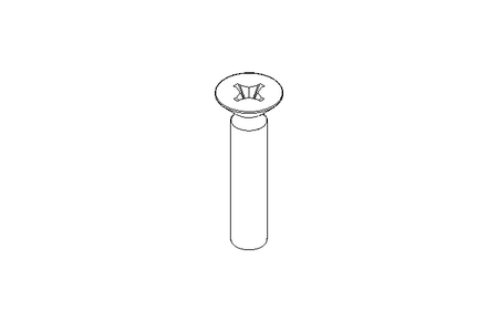 Countersunk head screw M5x25 A2 70