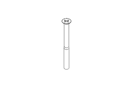 Countersunk head screw M8x90 A2 70