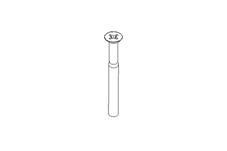 Countersunk head screw M6x60 A2 70