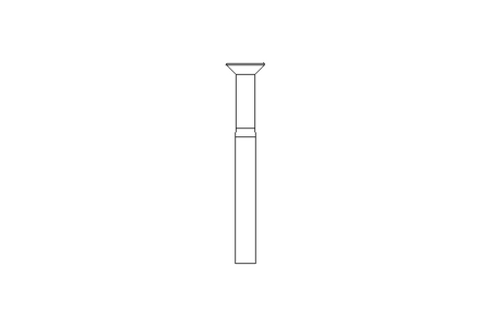 Countersunk head screw M6x60 A2 70