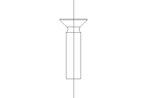 Countersunk head screw M6x25 A2 70