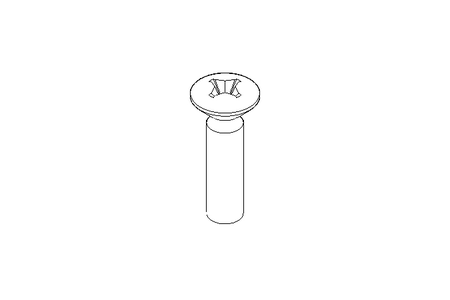 Countersunk head screw M2.5x10 A2