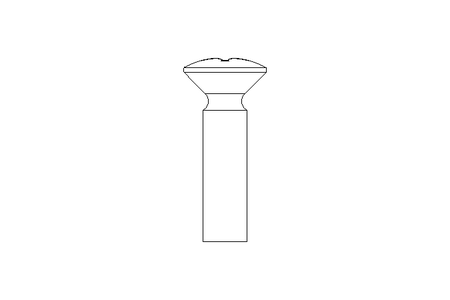 Countersunk head screw M2.5x10 A2