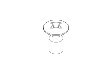 Countersunk head screw M3x6 A2 ISO7047