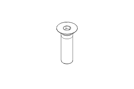 Countersunk head screw M20x70 8.8