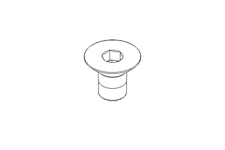 Countersunk head screw M6x10 A2 8.8