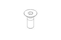 Countersunk head screw M6x16 A2 70