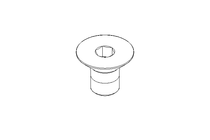 Countersunk head screw M10x16 A2 70