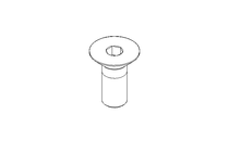 Countersunk head screw M10x25 10.9