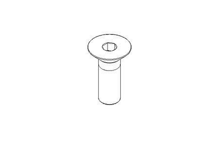 Countersunk head screw M10x30 A2 70