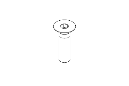 Countersunk head screw M12x45 A2 70