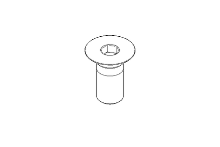 Countersunk head screw M16x35 A2 70