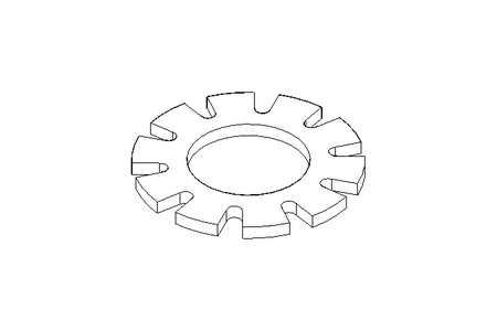 Toothed lock washer A 5.3 A2 DIN6797