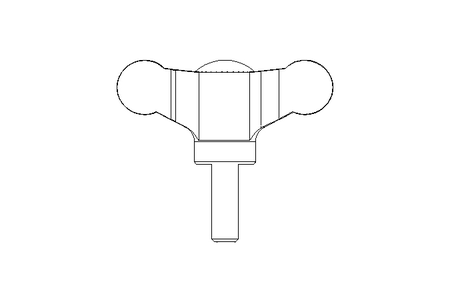 Flügelgriff M6x18 Niro