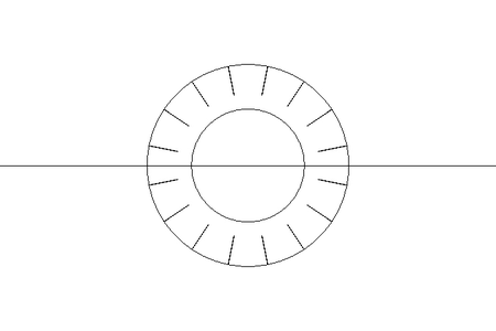 Serrated lock washer A 8.4 A4 DIN6798