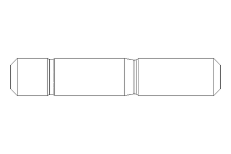 Stud bolt M10x45 A2 DIN939