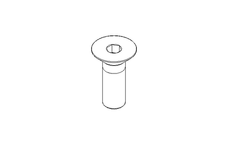 Hex. socket countersunk hd.cap screw M10