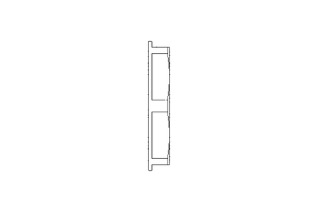 Hexagon lock nut M25 gray