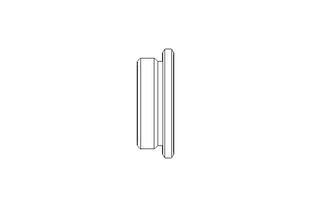 Reducer M25 to M20 Ni-plated brass