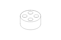 Multi-cable bushing M32: 4 x 6 mm