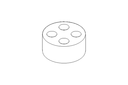 Multi-cable bushing M32: 4 x 6 mm