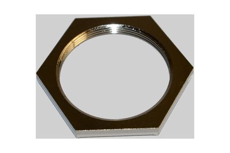 Hexagon grounding lock nut M50 Ni-brass