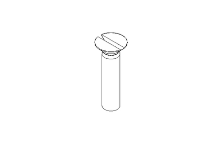 Slotted countersunk screw M8x35 A2