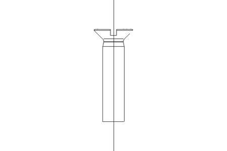 Slotted countersunk screw M8x35 A2