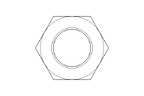 Hexagon nut M14x1.5 St-Zn DIN934