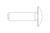 Round head screw M10x35 A2 DIN603