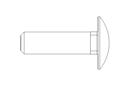 Round head screw M10x35 A2 DIN603