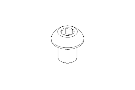 Flat head screw M8x10 A2 ISO7380