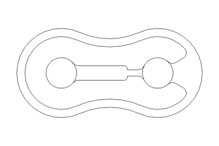 Connection link E 10B-1 DIN 8187