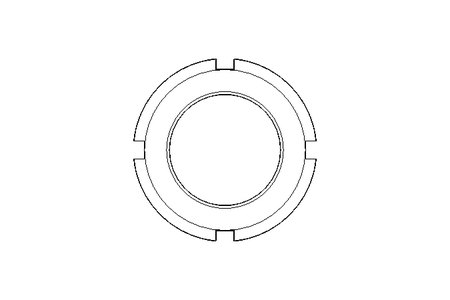 Slotted nut M32x1.5 St-Zn