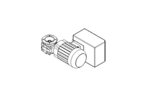 Helical-worm gear asynchronous motor