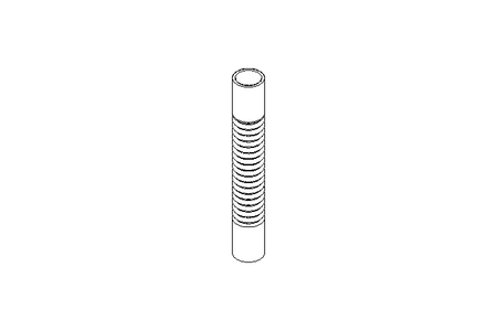 Rubber bellows L=120 d=15 DN15