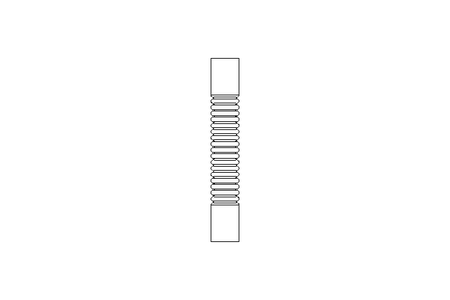 Rubber bellows L=120 d=15 DN15