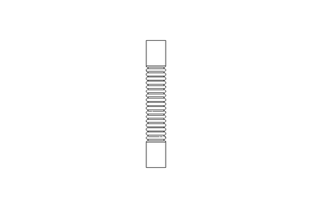 Rubber bellows L=120 d=15 DN15