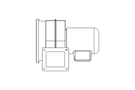 Radial flow fan 400V 150W