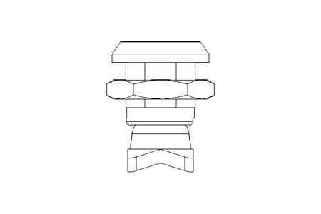 Drehriegel mit Zunge H20