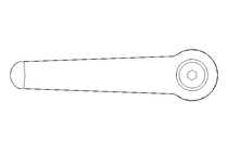 Klemmhebel M8x63 1.4305