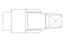 Klemmhebel M8 Innengewinde 1.4305