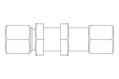 Thread. bulkhead connect. L 8/8 1.4571