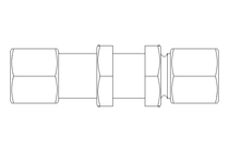 Thread. bulkhead connect. L 8/8 1.4571