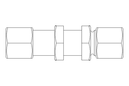 Thread. bulkhead connect. L 8/8 1.4571