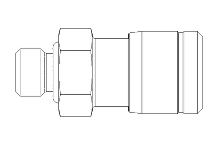 Steckverschraubung M 5 D 4 Niro