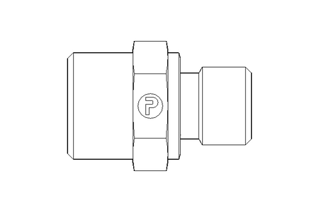 Pipe screw connector L 12 G1/4"