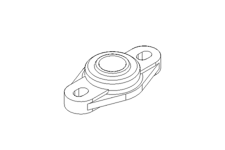 Flange bearing EFOM 20x47