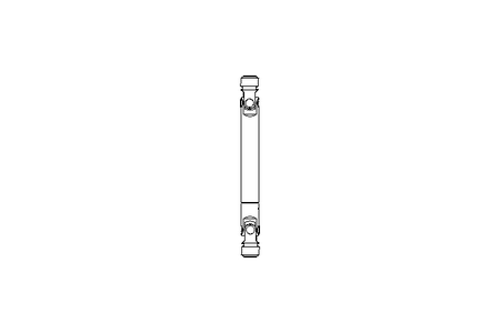 Universal joint shaft D=20 L1=210 L2=250